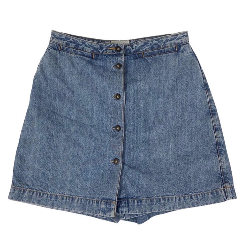 Westport denim button down skort